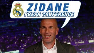 ZINEDINE ZIDANE  Back at Real Madrid press conference [upl. by Ahsaya327]