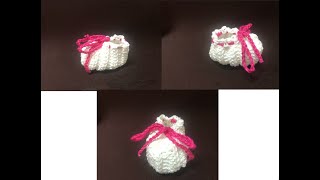 Tuto chausson toutes tailles au crochet spécial gaucher [upl. by Farland]