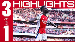 WHAT A COMEBACK 🤩  HIGHLIGHTS  Arsenal vs Southampton 31  Havertz Martinelli amp Saka  PL [upl. by Augustus447]