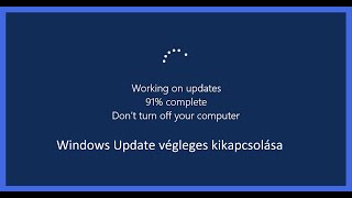 Windows 10 frissítés letiltása szolgáltatásokon belül Végleges letiltàs [upl. by Brout]