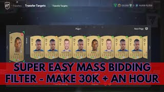 EA FC 24 TRADING TIPS  SUPER EASY MASS BIDDING FILTER  MAKE 30K AN HOUR  EA FC TRADING [upl. by Calva]