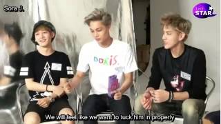 ENG SUB 130830 EXO The Star Interview Chanyeol Kris Kai Luhan Chen [upl. by Edahsalof]