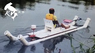 An awesome PVC pipe Kayak  Build it [upl. by Kaehpos]