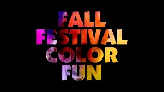 Pendergast Foundation Fall Festival Color Fun [upl. by Ahsinaw]