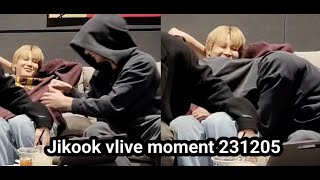 Jikook  Jungkook couldnt get enough of Jimin Vlive moment💜 [upl. by Coltin]