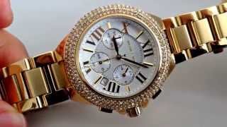 Michael Kors MK5756 Camille Damenuhr Markenuhr Luxusuhr Gold Uhr [upl. by Ahcire]