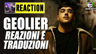 GEOLIER  IL CORAGGIO DEI BAMBINI  con traduzioni   REACTION by Arcade Boyz [upl. by Yneffit]