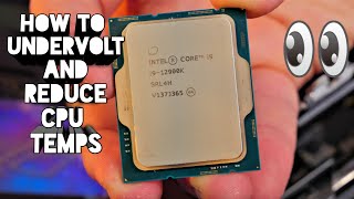 How to undervolt Intel Core i9 for lower temps without less performance [upl. by Noicnecsa168]