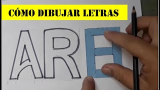 Cómo hacer letras bonitas sin molde para pancartas carteles o rótulos [upl. by Notsla]