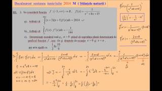 Bacalaureat 2014 M2 Stiinte  Subiectul III ex2 [upl. by Nilyram778]