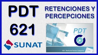 PDT SUNAT  PDT 621  RG  Importación de Percepciones y Retenciones del IGV [upl. by Seiuqram]