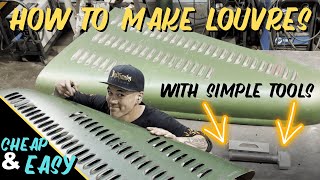 How To Make HOT ROD Louvres With Simple Tools EASY [upl. by Wernda]