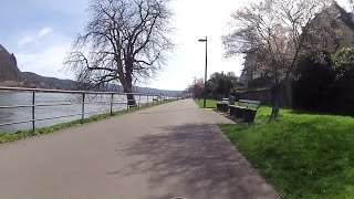 Rhine Bikepath from Bonn to Bad Breisig Germany  virtual cycling  indoor bike training [upl. by Ciapas]