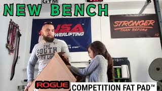 ROGUE FAT PAD  REP Fitness Bench  Competition Standard [upl. by Langelo]