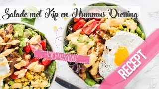 Kip Salade met Hummus Dressing [upl. by Phail543]