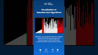 Visualization of Selection Sort Algorithms [upl. by Rinaldo]