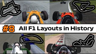 Todas las pistas y trazados en la F1  All F1 Tracks and Layouts in history  8  F1 Challenge VB [upl. by Nivi531]