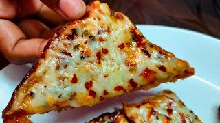 Mayo Bread Pizza The CHEESIEST amp CRISPIEST No Oven Needed niharskitchen [upl. by Attoynek467]