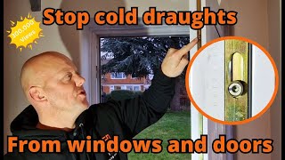 How to adjust a uPVC door or window to stop cold air draughts [upl. by Witte]