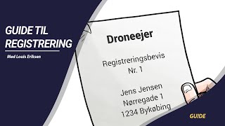 Sådan registrerer du din drone  Dronerdk [upl. by Nekciv]