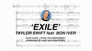 exile by Taylor Swift  SATB choir arrangement  arr alex van den broek ✨ [upl. by Ytissahc187]