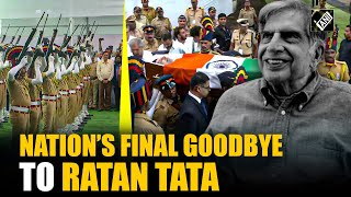 Nation bids final farewell to Ratan Tata last rites performed with state honour in Mumbai [upl. by Kironde]