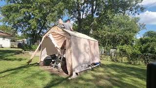 Adding a roof to a cheap Harbor Freight shed [upl. by Warwick]