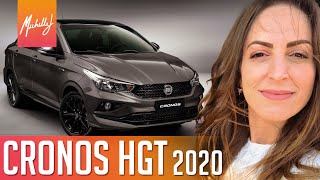 Fiat Cronos HGT 18 automático 2020 motor de sempre e roupagem esportiva  avaliação com Michelle J [upl. by Reniar]