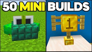 Minecraft 50 Mini Build Hacks amp Tricks [upl. by Quigley]