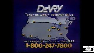 DeVry College Commercial  1988 [upl. by Lyall]