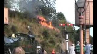 Fire at Bewdley Severn Valley Railway [upl. by Saalocin532]