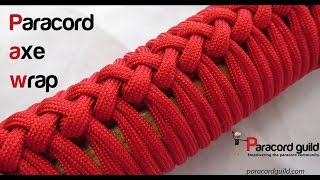 How to make a paracord axe handle wrap [upl. by Dlabihcra]