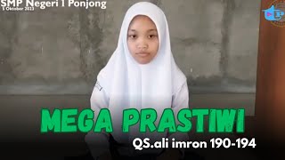 MEGA PRASTIWI SAAT IKUT LOMBA MTQ 2023 QSALI IMRON 190  194 [upl. by Groscr319]