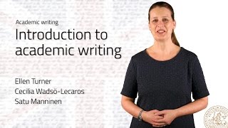 Introduction to Academic Writing [upl. by Aierb733]