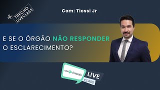 O órgão tem que responder esclarecimento antes de abrir a licitação [upl. by Auop660]