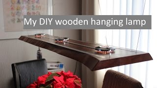 A wooden LED hanging lamp  design and making [upl. by Dorey]