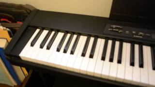 Yamaha P80 Piano Keyboard with amplifier stand amp foot pedal [upl. by Hiro380]