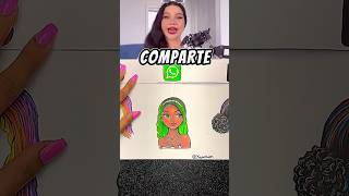 Cuál es tu CABELLO FAVORITO 🥰👩🏻 shorts arte drawing viralshorts hair [upl. by Tnomel]