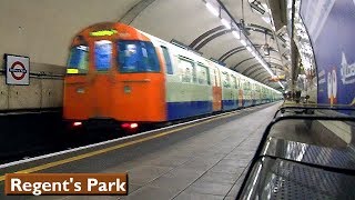 Regents Park  Bakerloo line  London Underground  1972 Tube Stock [upl. by Flavio445]