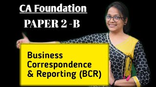 Introduction to BCR ll CA Foundation ll By CA Anushri Agrawal [upl. by Ylrac]