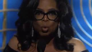 Oprah Winfrey Globos Oro discurso español [upl. by Noraa]