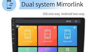 How to connect MirrorLinkphone link function in Android car stereo 9216 [upl. by Cirted996]