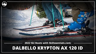 2022 Dalbello Krypton AX 120 ID Ski Boots with SkiEssentialscom [upl. by Specht]