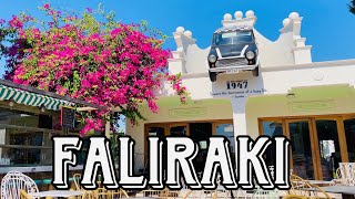 Faliraki Rhodes Greece 2023 4K  Beach Town [upl. by Dart]