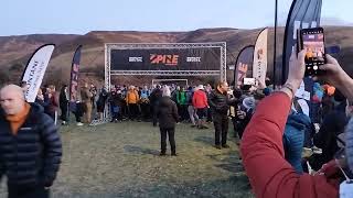 Montane winter spine race 2024 start in Edale [upl. by Nomla]