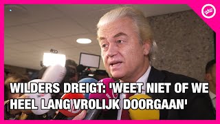 Wilders DREIGT MET KABINETSCRISIS vanwege NOODWET asiel [upl. by Rramed316]