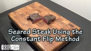 Seared Steak using the constant flip method on a Steel Plancha by The BBQ Chef [upl. by Amado]