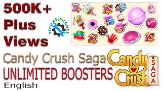 Candy Crush Saga  Top secret trick  unlimited boosters English [upl. by Dermot]