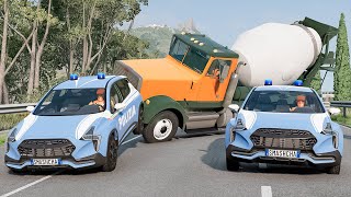 Police Car Chases Marathon 1  BeamNG DRIVE  SmashChan [upl. by Chiang]