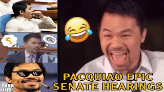 MANNY PACQUIAO Presidential Candidate 2023 l Senate Hearings Funny Compilation MannyPacquiao [upl. by Farah332]